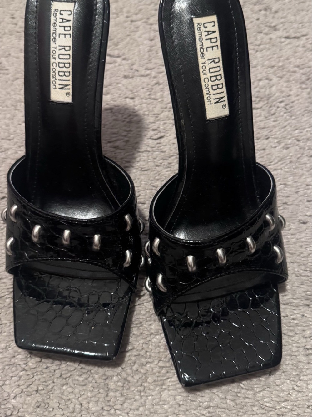 Cape Robbin Studded Black Heels